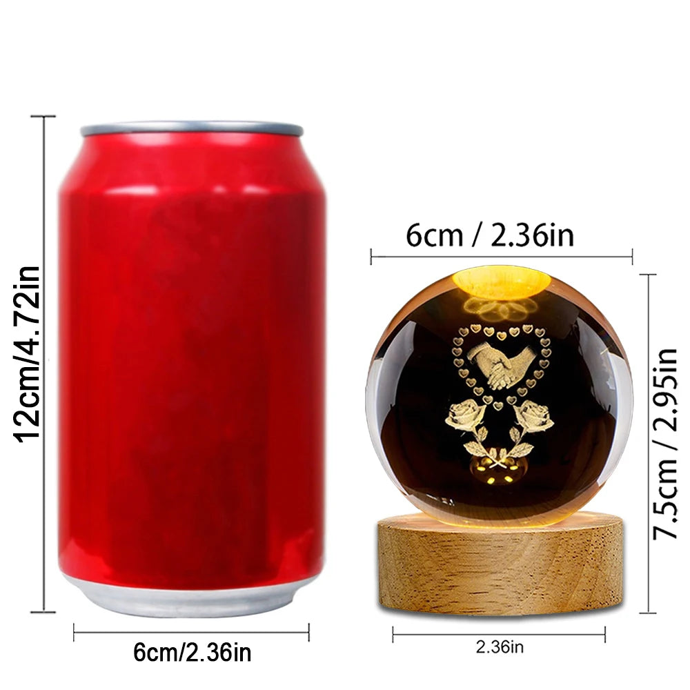 Luminous Nature Crystal Sphere