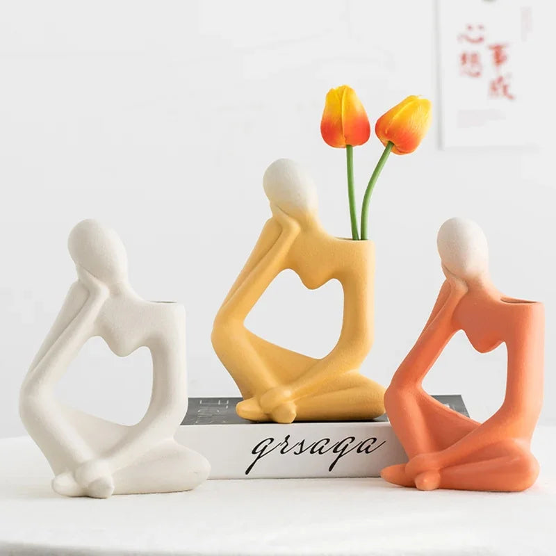 Thinker Ceramic Vase Collection