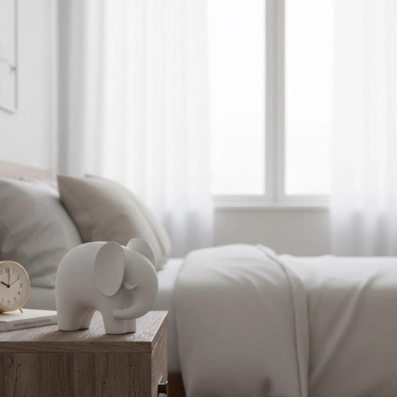 Minimalist Ceramic Elephant Decor