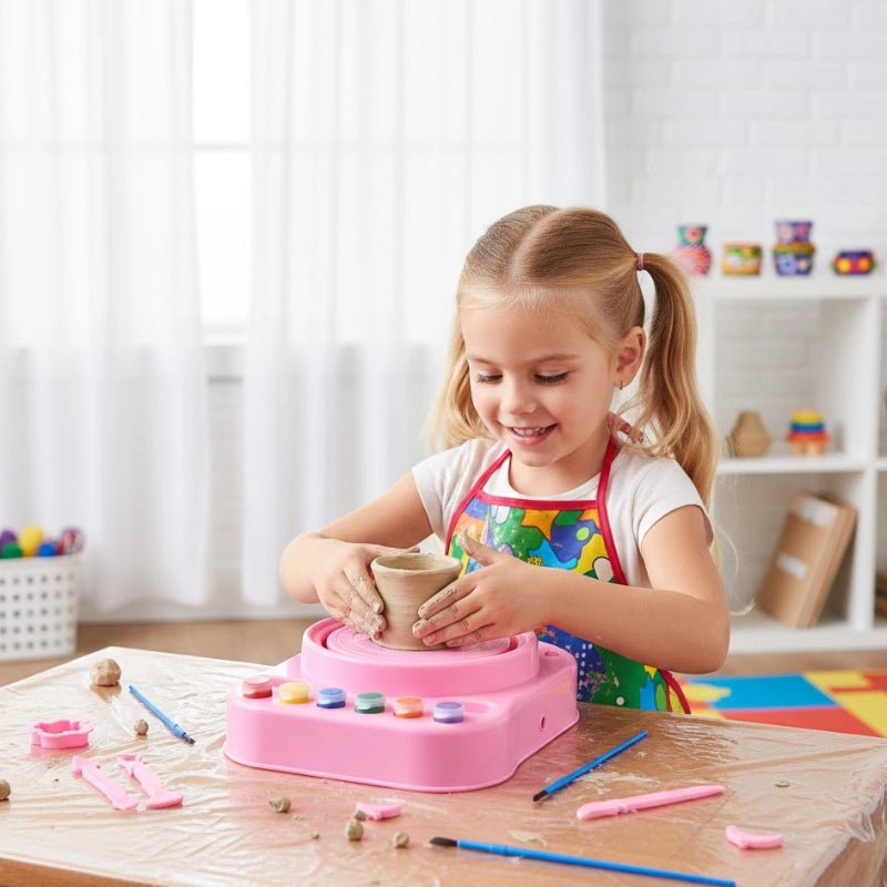 Pink Kids Pottery Studio