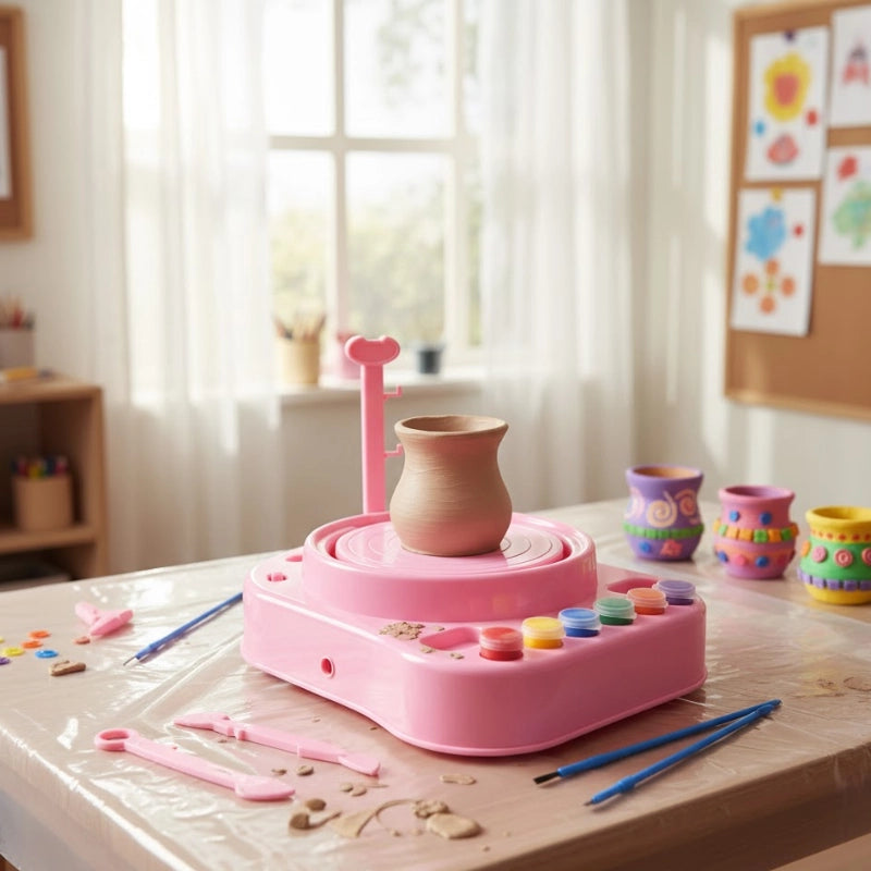 Pink Kids Pottery Studio