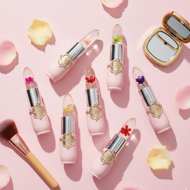 Flower Jelly Lipstick Set