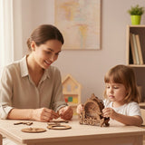 Wooden 3D Puzzle Clock