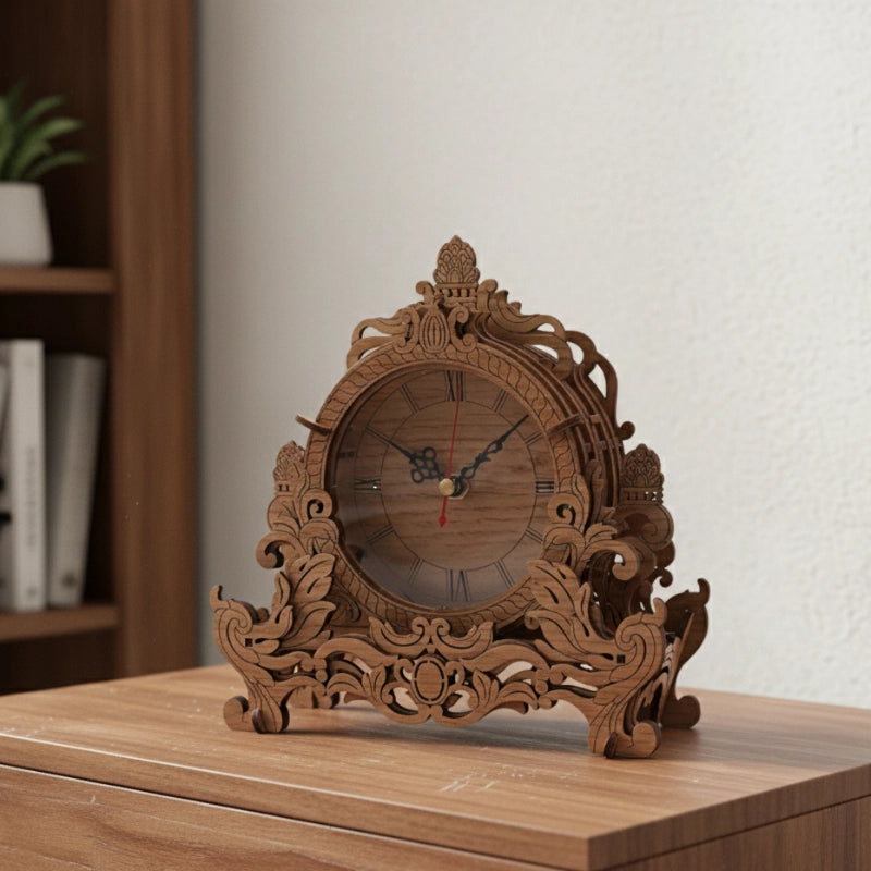 Wooden 3D Puzzle Clock