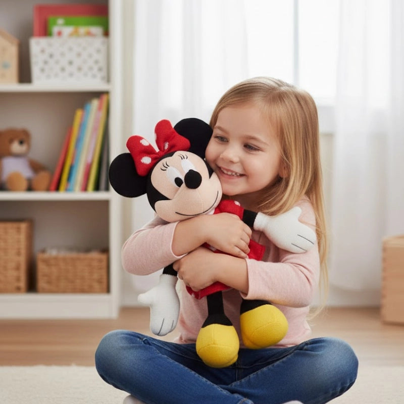 Minnie Mouse Knit Plush Pillow
