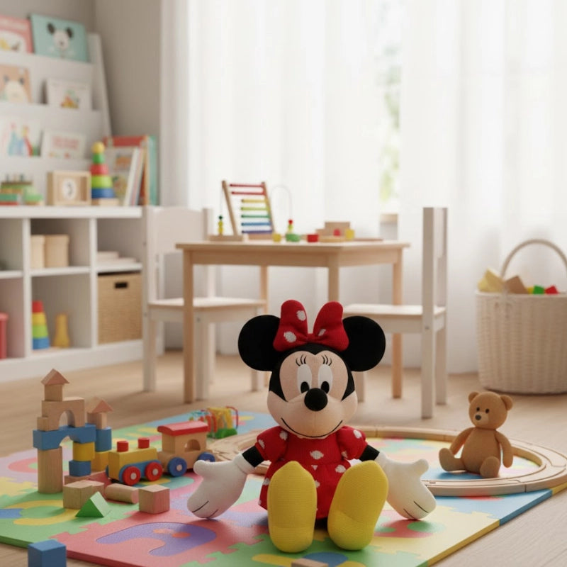 Minnie Mouse Knit Plush Pillow