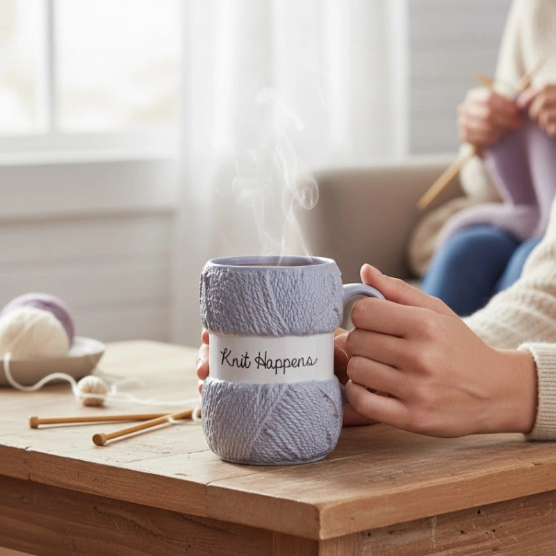 Knitting Yarn Design Mugs