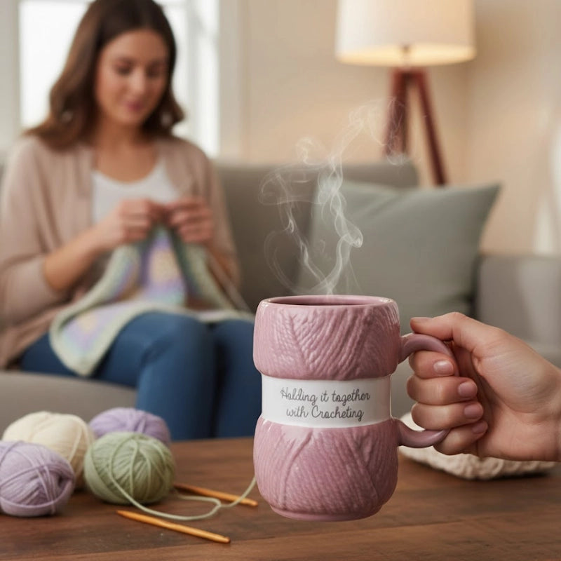 Knitting Yarn Design Mugs