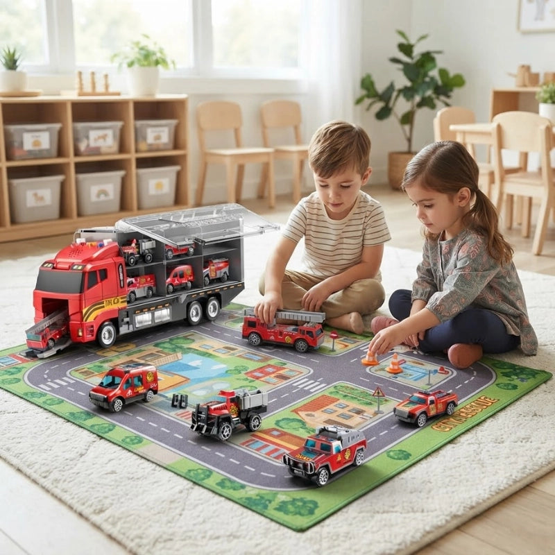 Vehicle Carrier Truck Playset