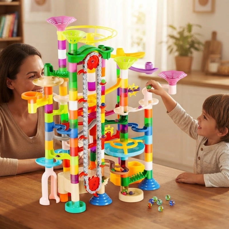 Glowing Elevator Marble Run Set