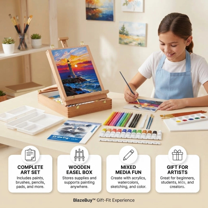 Tabletop Mixed Media Easel Set
