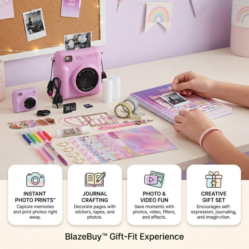 Instant Print Camera Journal Set