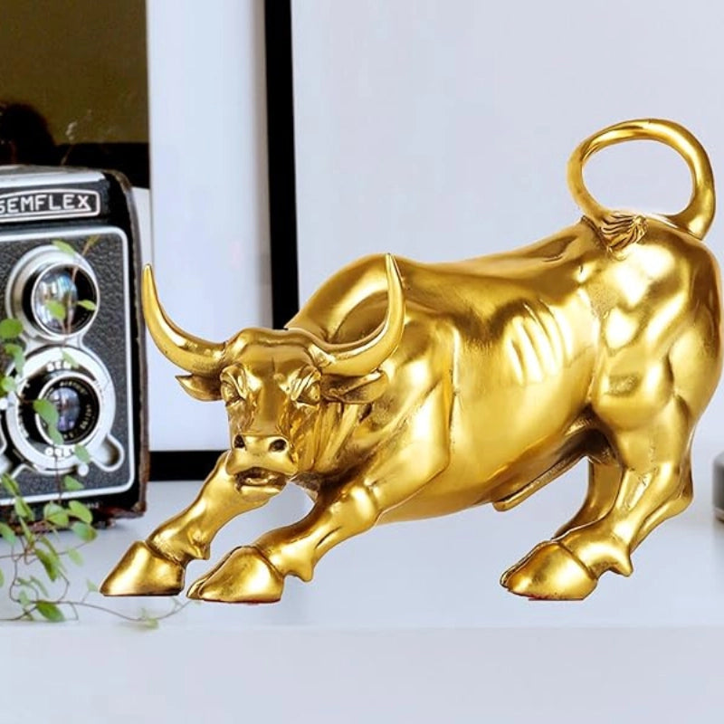 Brass Wall Street Bull
