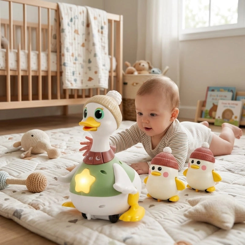 Musical Duck Crawl Toy
