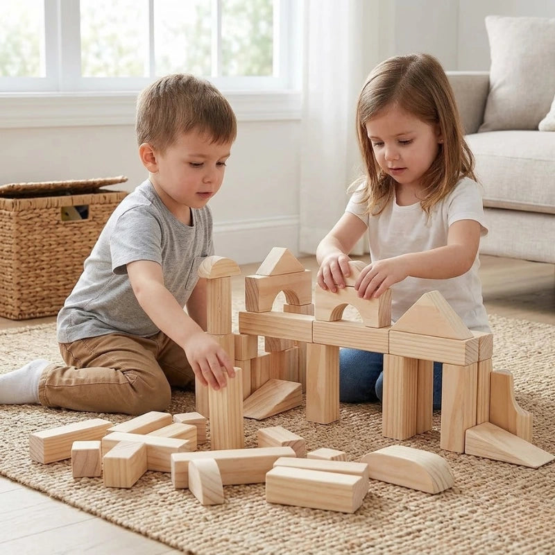 Wooden Building Block Set