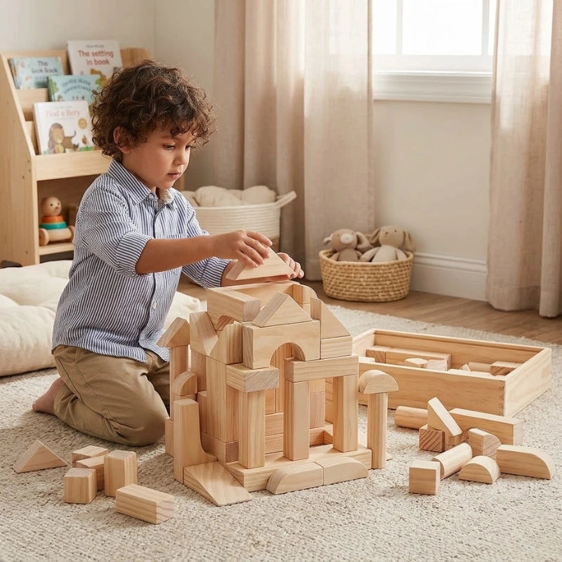 Wooden Building Block Set