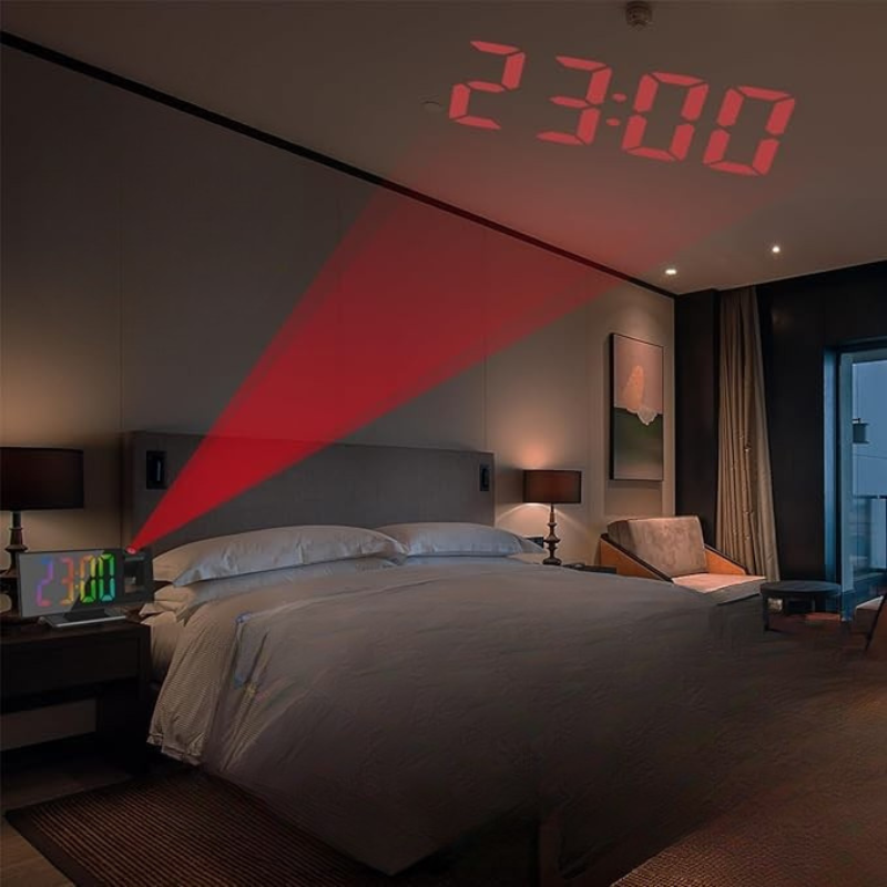 Projection LED Alarm Clock