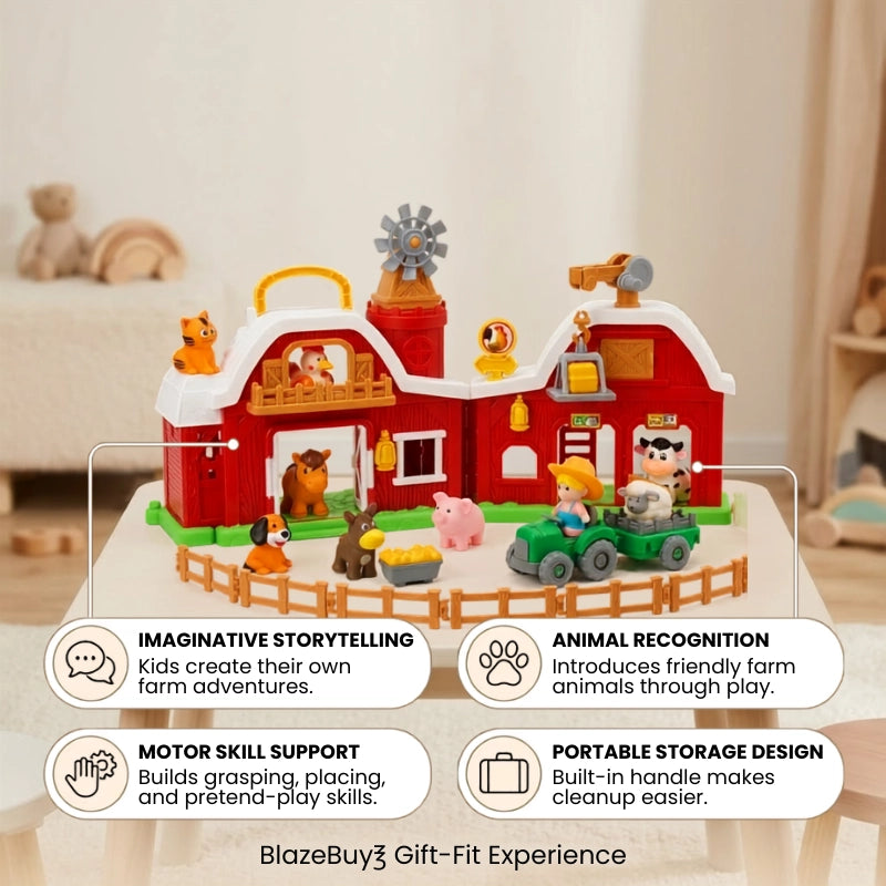 Farm Barn Playset Toy