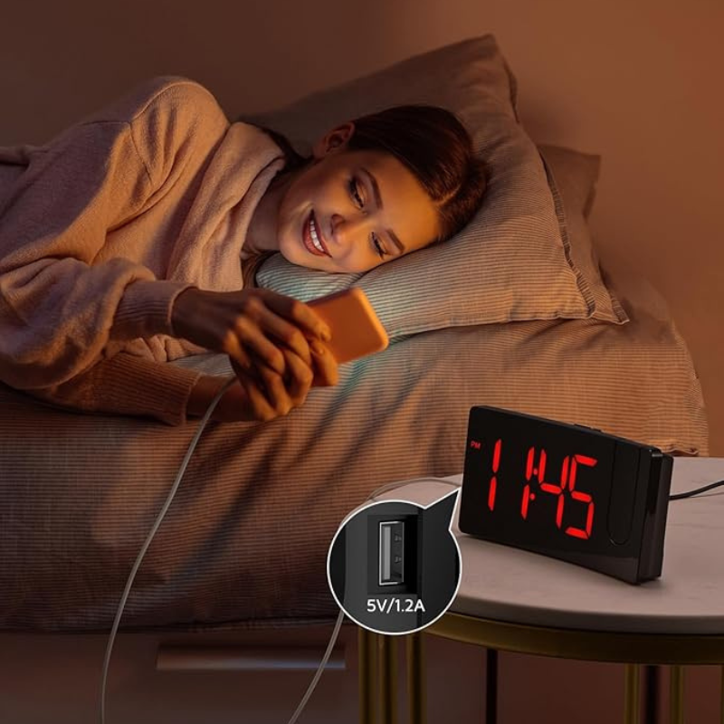 Projection LED Alarm Clock