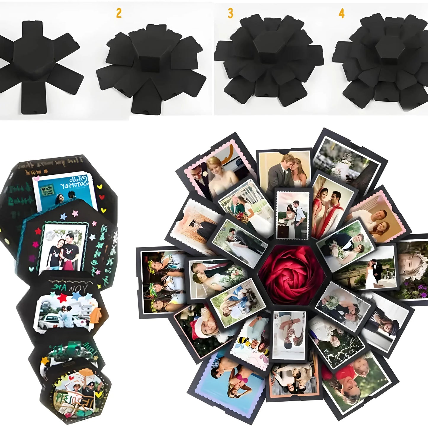 Black Explosion Photo Box