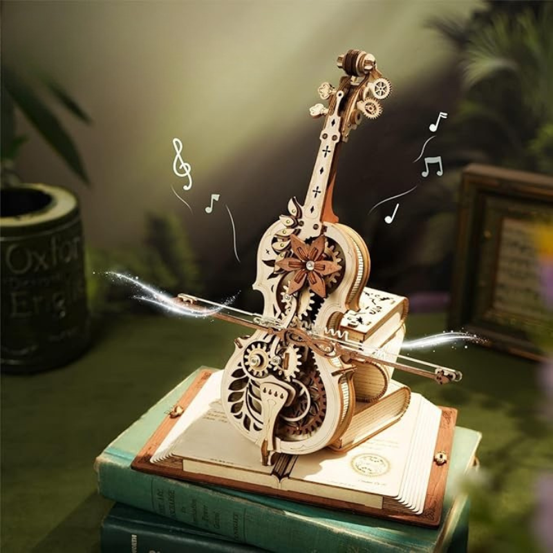 Wooden 3D Music Box Puzzle Set