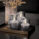 Glass Glow Candle Set