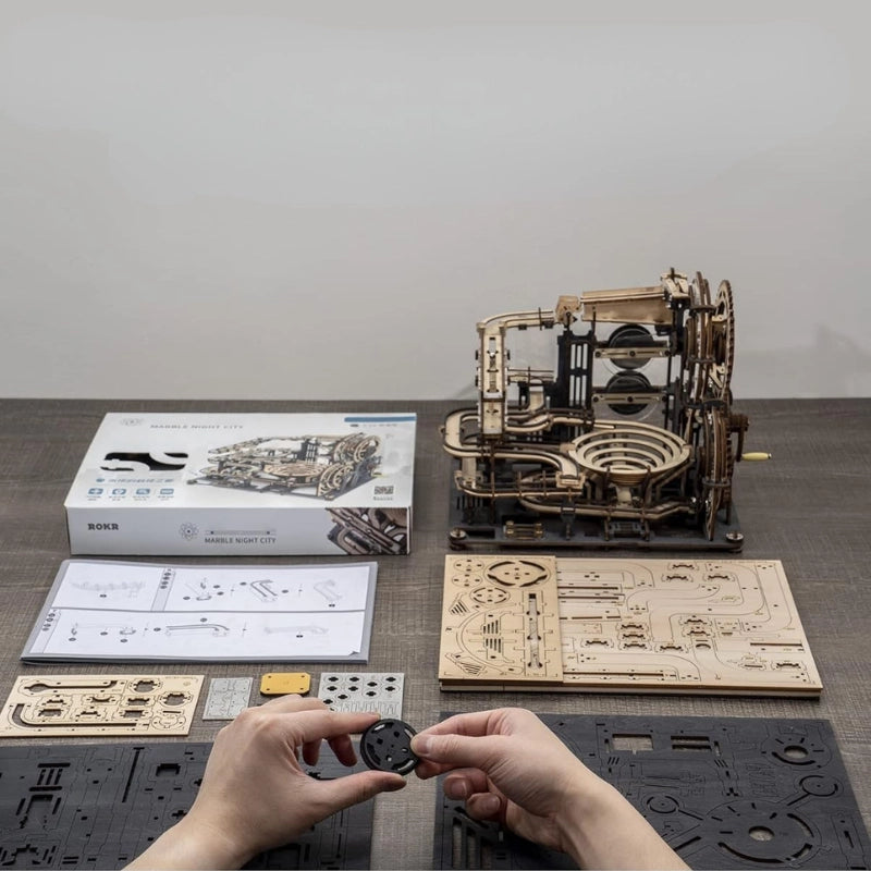 Wooden Marble Run Puzzle Set