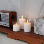 Glass Glow Candle Set