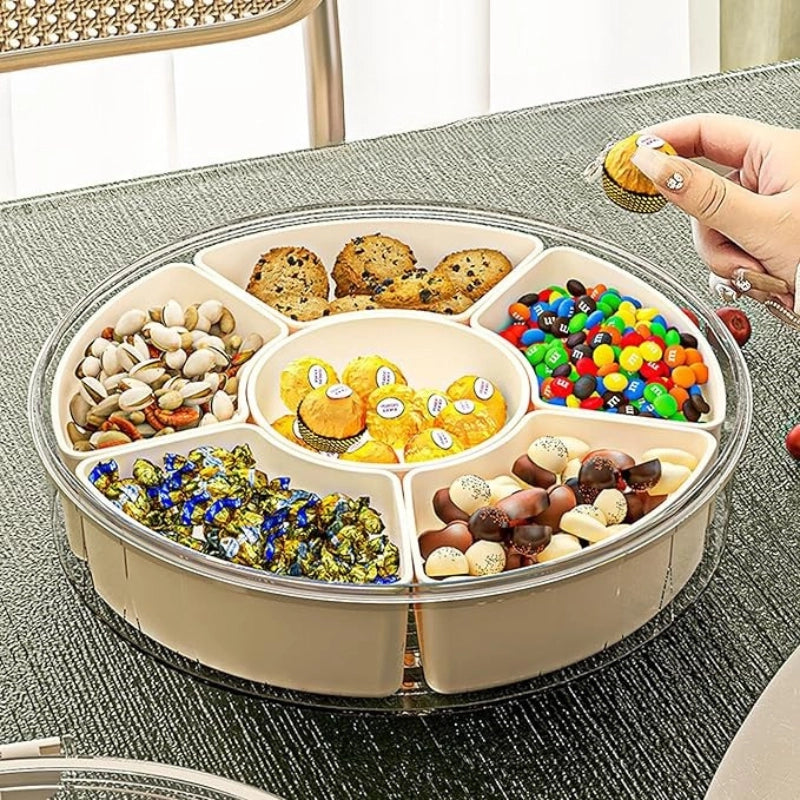 Divided Serving Tray with Lid