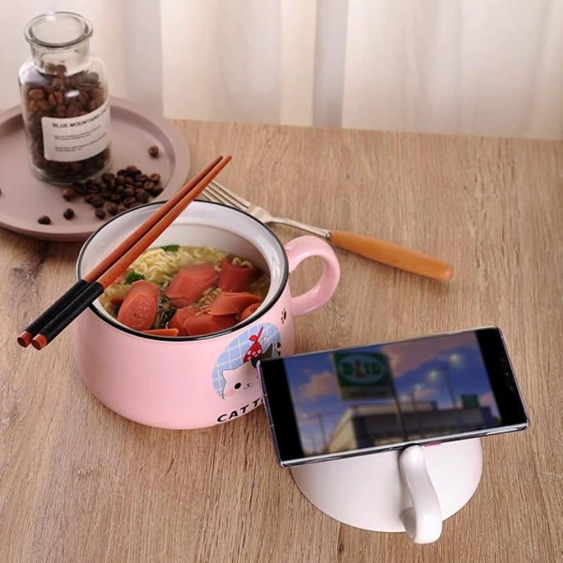 Cute Cat Ramen Bowl Set
