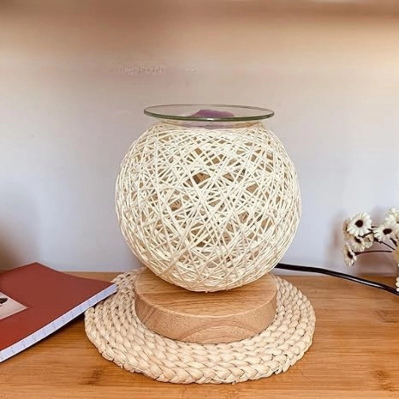Rattan Wax Melt Lamp