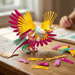 Magnetic Tropical Bird Builder Set