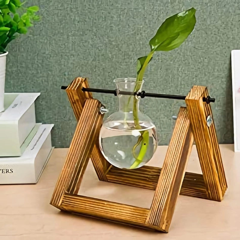 Wooden Bulb Vase Collection