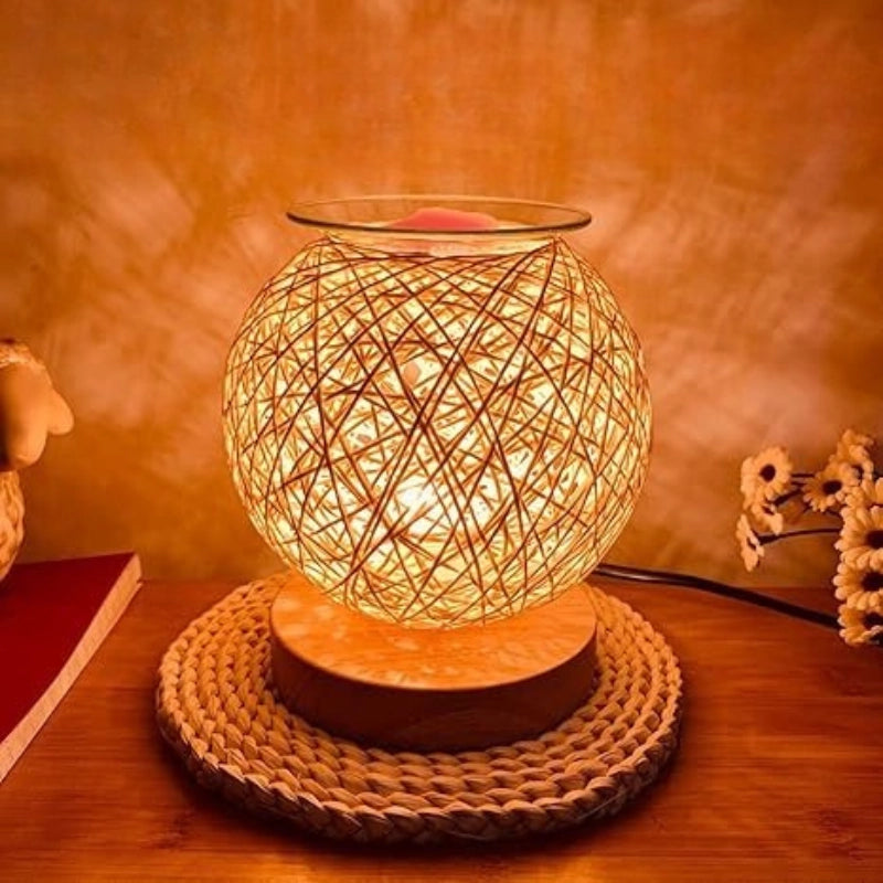 Rattan Wax Melt Lamp