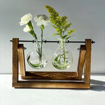 Wooden Bulb Vase Collection