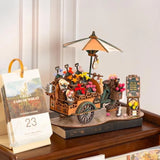 Wooden Flower Cart Puzzle