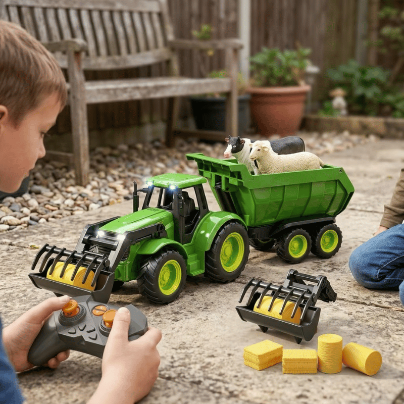 Remote Farm Tractor Set