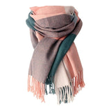 Plaid Winter Blanket Scarf