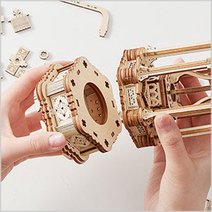 Wooden Lantern Puzzle Lamp
