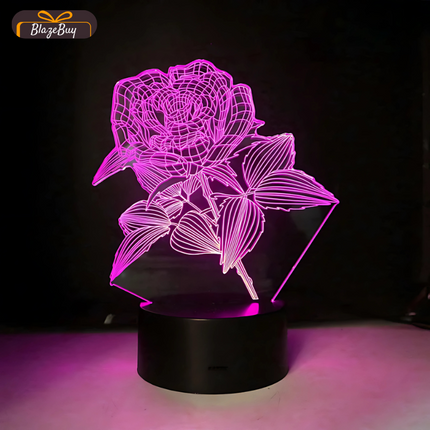 GlowBloom™ 3D LED Night Lamp