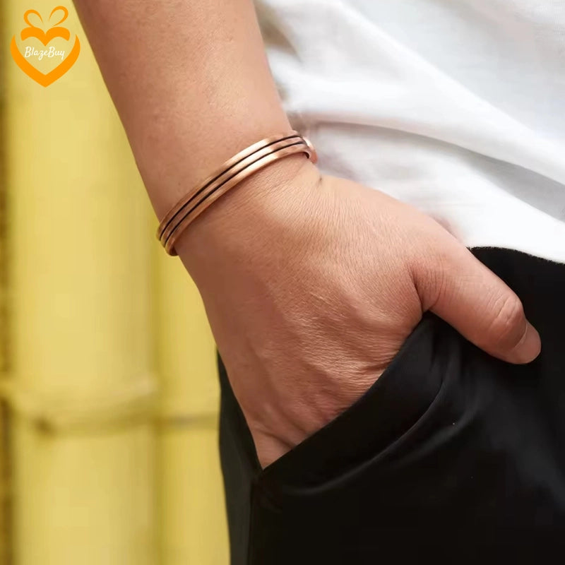Magnetic Copper Cuff Bracelet