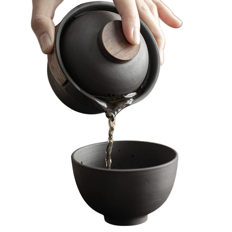Portable Ceramic Gaiwan Tea Set