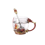 Enamel Glass Tea Mug Set