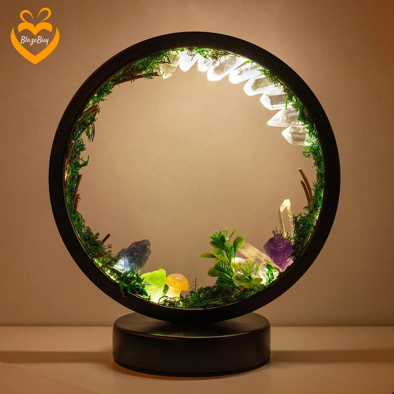 Crystal Healing Night Light Lamp