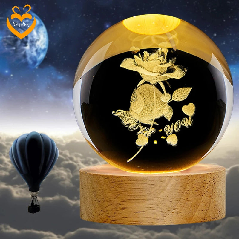 Luminous Nature Crystal Sphere