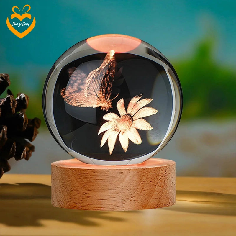 Luminous Nature Crystal Sphere