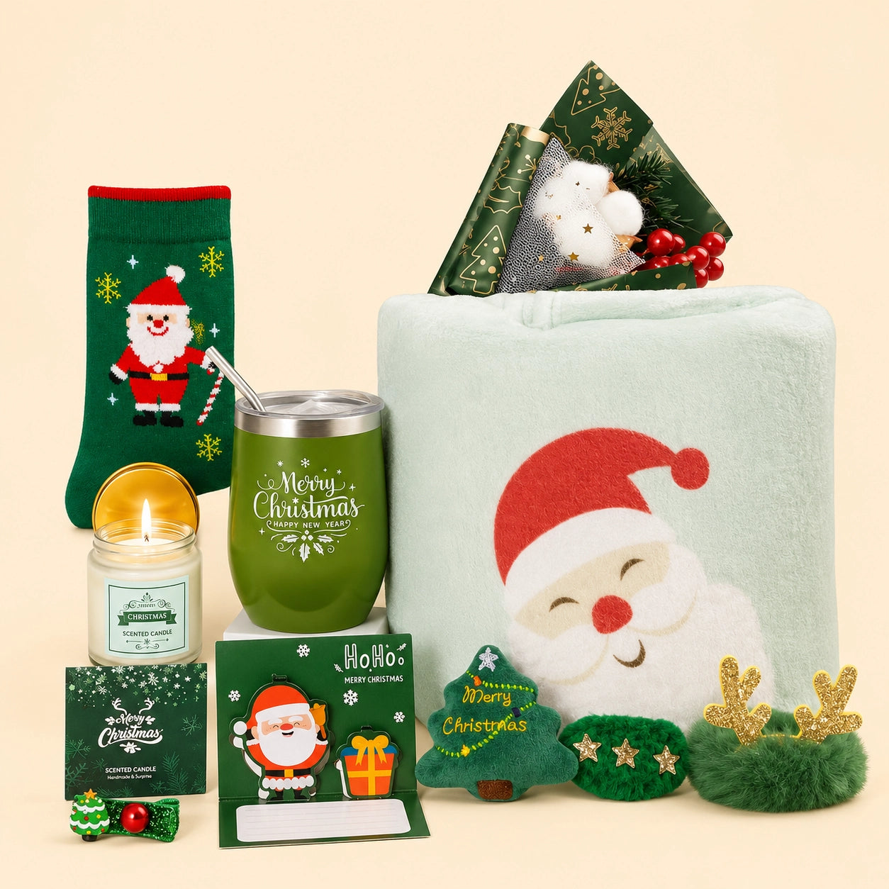 Cozy Christmas Gift Basket