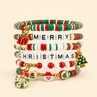 Christmas Beaded Bracelet Set
