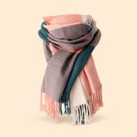 Plaid Winter Blanket Scarf