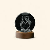 Dolphin Crystal Ball Lamp